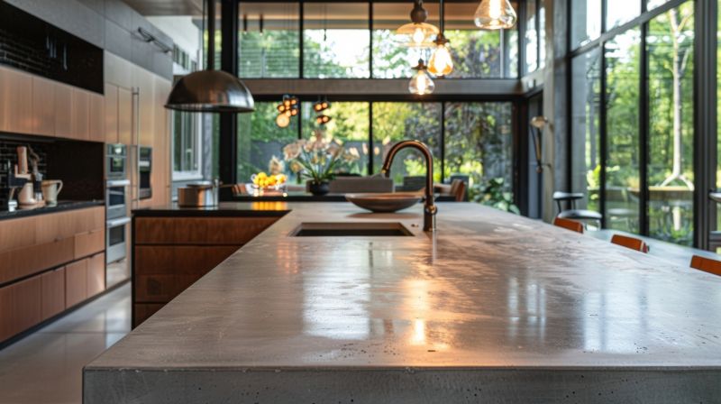 Concrete Countertop Pouring in Marin County, CA