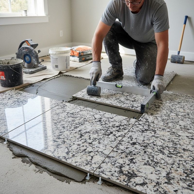 Local Granite Slab Installation in Novato, CA